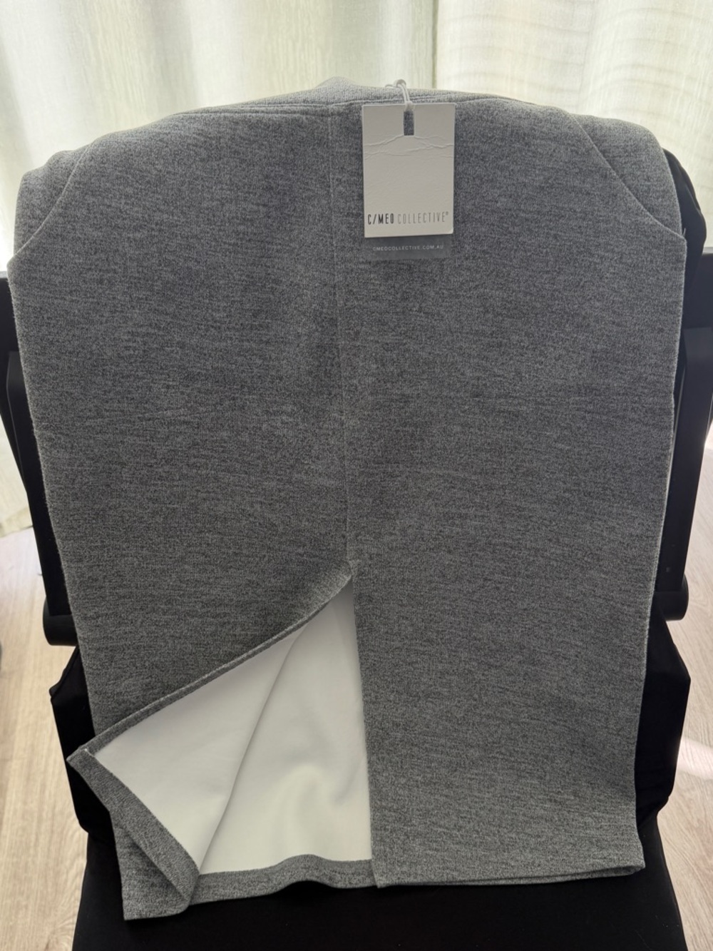 NWT C/MEO Collective Gray Skirt - never worn the inside tag see pics- - Picture 3 of 4
